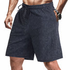 Herren bequeme Freizeit-Shorts aus sanftem Stoff mit verstellbarem Kordelzug R&B