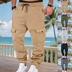 Herren Cargo-Jogginghose mit seitlichen Taschen und elastischem Bund R&B