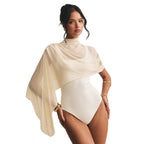 Damen Body mit elegantem Chiffon-Überwurf R&B