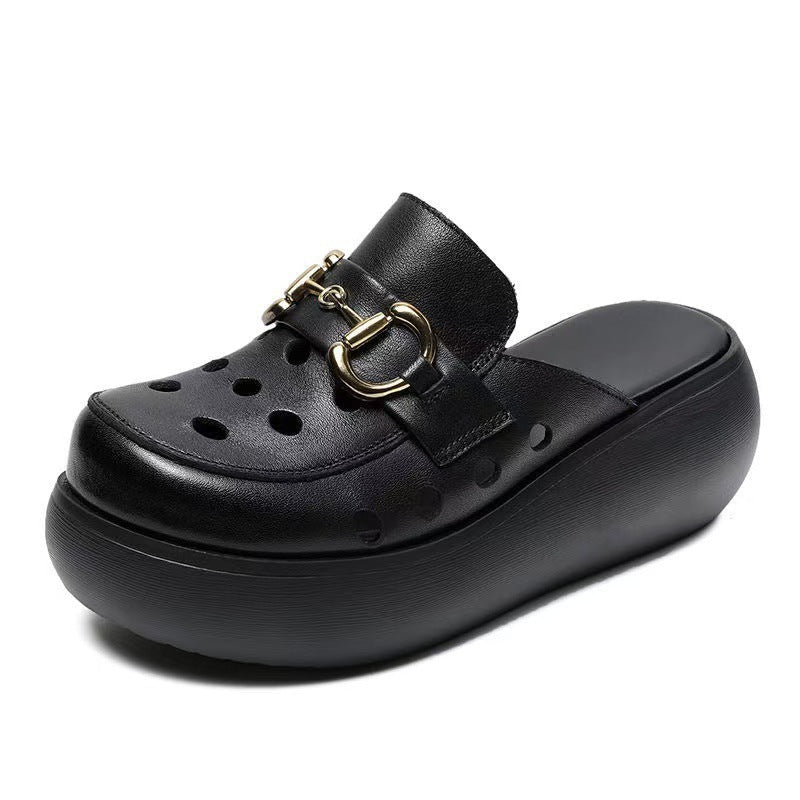 Damen Modische Clogs mit elegantem Schnallen-Design R&B