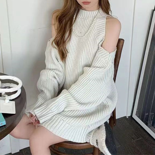 Damen Oversized Strickpullover R&B