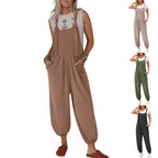 Damen Lässiger Jumpsuit mit praktischen Taschen R&B