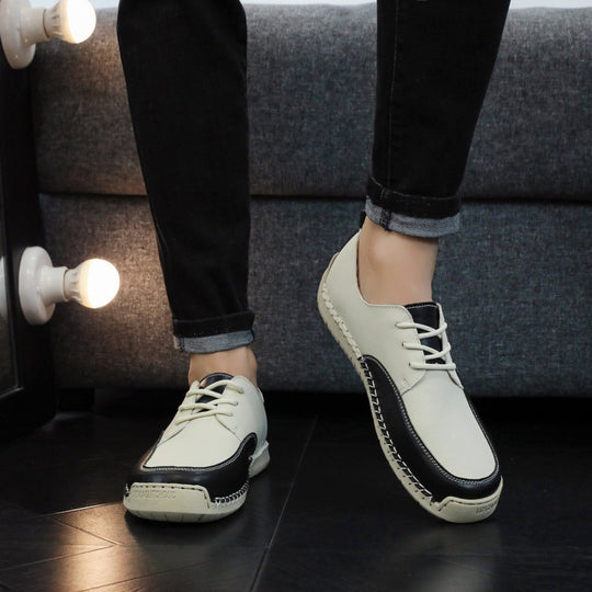 Damen Komfortable Schnürschuhe aus hochwertigem Leder R&B