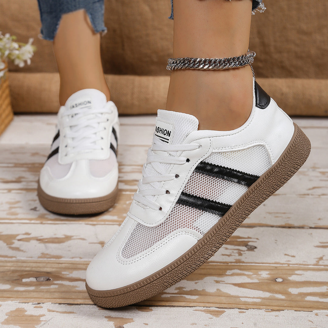Damen Atmungsaktive Freizeitsneakers mit sportlichem Mesh-Obermaterial und flexiblem Sohlenprofil R&B