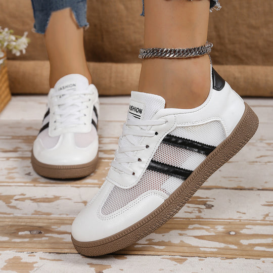 Damen Atmungsaktive Freizeitsneakers mit sportlichem Mesh-Obermaterial und flexiblem Sohlenprofil R&B