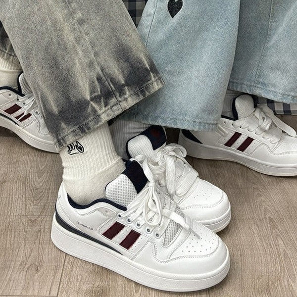 Damen Sneakers im sportlichen Retro-Stil mit atmungsaktiver Mesh-Oberfläche R&B