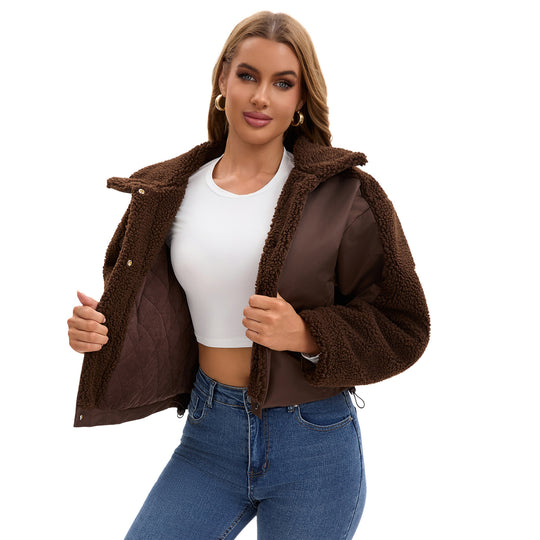 Damen Freizeitjacke mit kuscheligem Fleecebesatz R&B