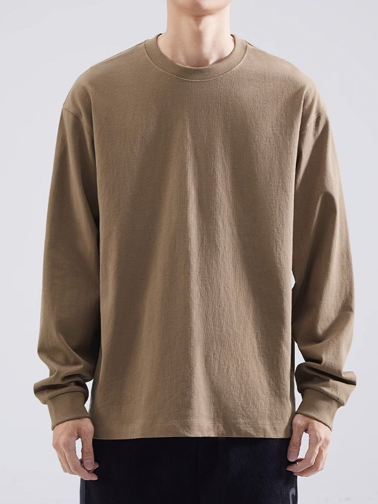 Damen lässiges Langarmshirt aus hochwertiger Baumwolle R&B