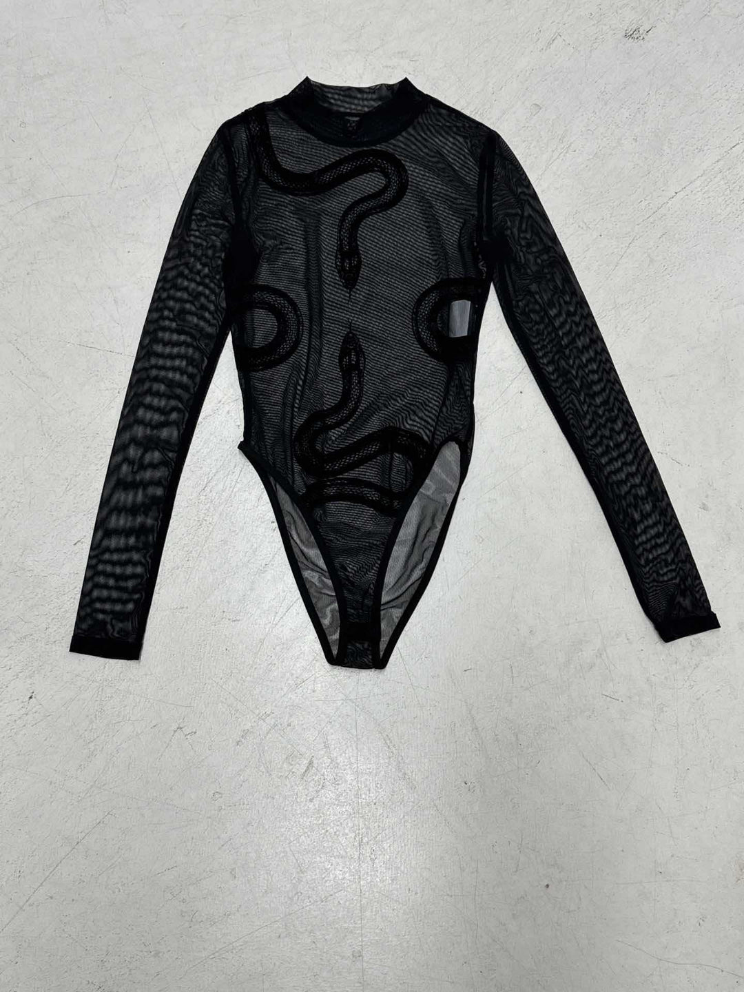 Damen ärmelloses Netzoberteil mit Schlangendesign R&B