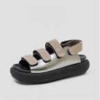 Damen Komfortable Sandalen mit verstellbaren Klettverschlüssen und luftiger Sohle R&B