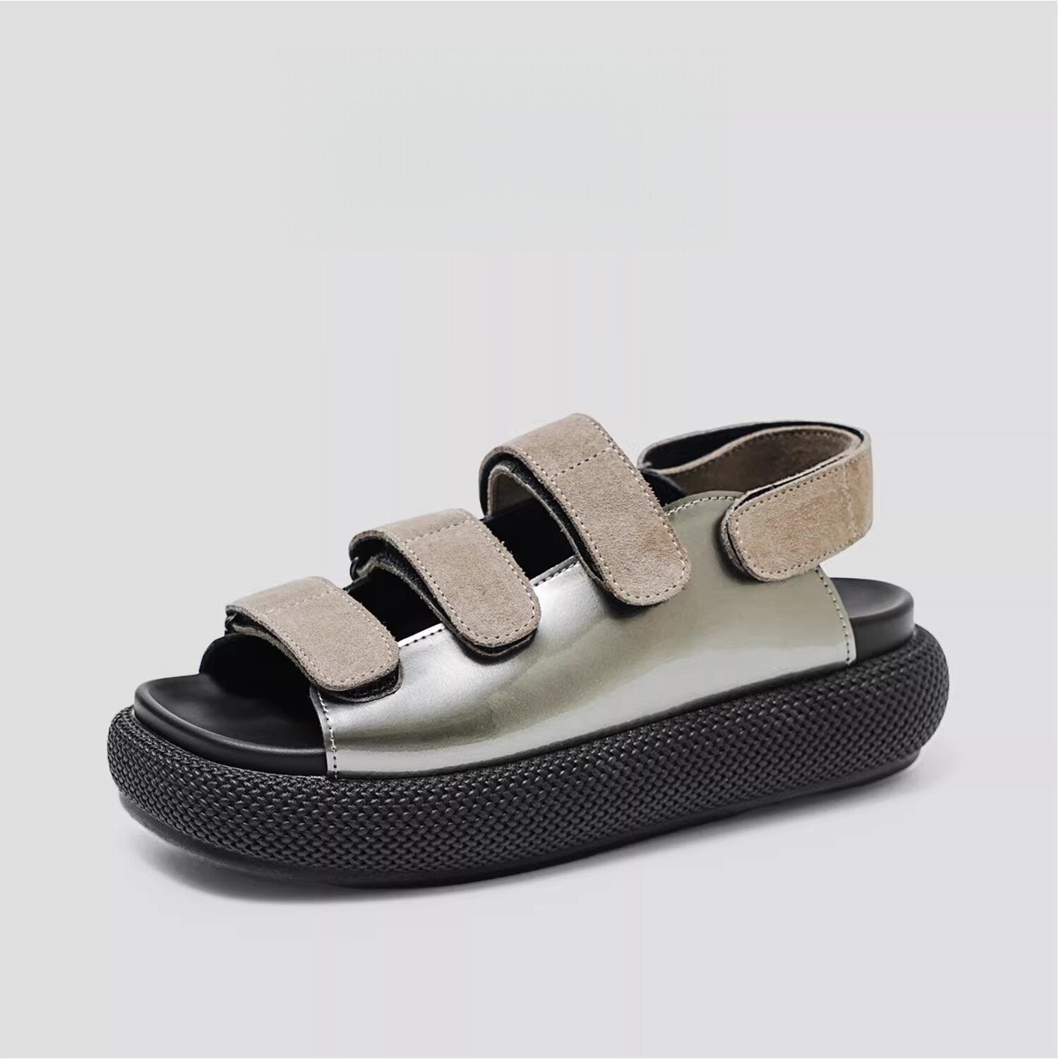 Damen Komfortable Sandalen mit verstellbaren Klettverschlüssen und luftiger Sohle R&B