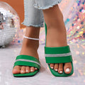 Damen Glamouröse Slide-Sandalen mit beeindruckenden Strass-Akzenten R&B