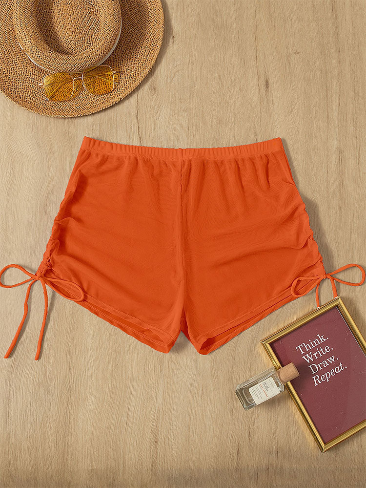 Damen Badeshorts mit seitlichen Raffungen R&B