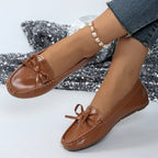 Damen Mokassins mit elegantem Schleifenakzent und weicher Sohle R&B
