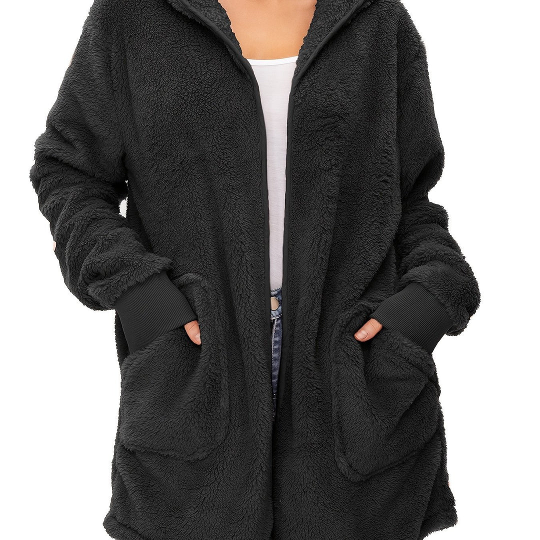 Damen weicher Fleece-Mantels R&B