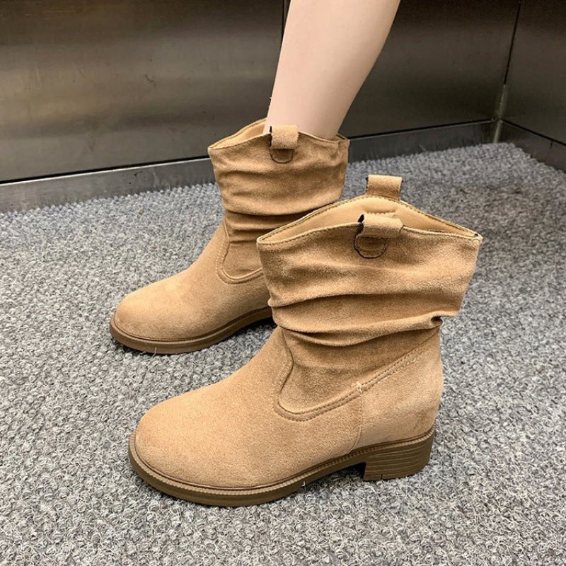 Damen Weiche und lässige Stiefeletten mit bequemem Schaft und rutschfester Sohle R&B