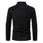 Herren Langarm Polohemd mit exklusivem Kragendesign