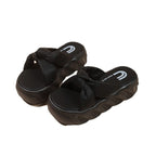 Damen Trendige Riemchen-Sandalen mit geknotetem Design R&B