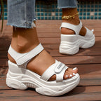 Damen Sportliche Sandalen mit dicker Sohle und modischem Riemen R&B
