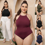 Damen Schwimmanzug mit hohem Halsausschnitt R&B