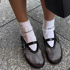 Damen Netz-Slipper mit verstellbarem Riemen und weichem Innenfutter R&B