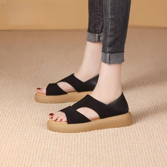 Damen Komfortable und modische Sandalen mit angesagtem Riemchen-Design R&B