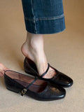 Damen elegante und bequeme Ballerinas mit dekorativem Riemchen