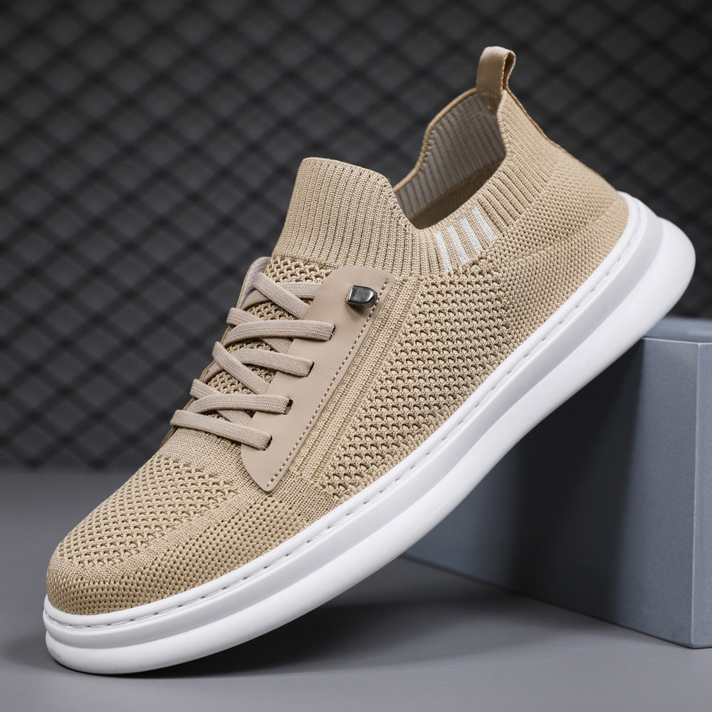 Damen Bequeme und stylische Sneaker mit elastischem Kragen und seitlichem Reißverschluss R&B