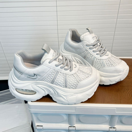 Damen Sportliche Trend-Sneaker mit atmungsaktiver Mesh-Oberfläche und dämpfendem Fußbett R&B