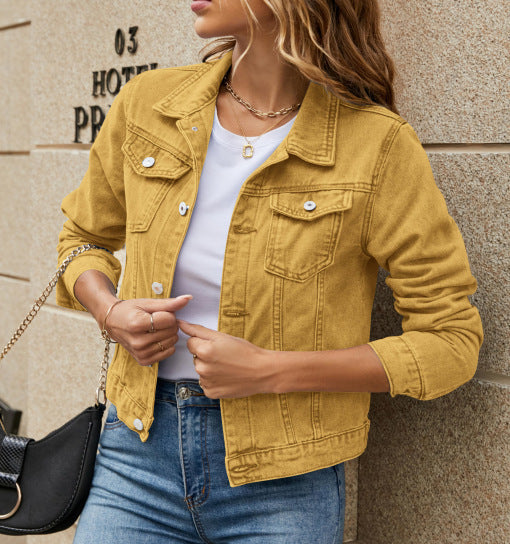 Damen Denimjacke mit modernen Details und stylischem Schnitt R&B