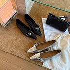 Damen Elegante Pumps mit modischer Schnalle und feinem Leder R&B