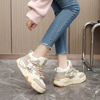 Damen modische High-Top Sneakers mit bequemer Dämpfung und griffiger Laufsohle R&B