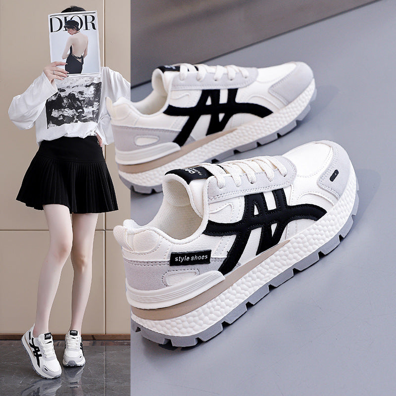 Damen Sportliche Sneakers mit stabiler Sohle und atmungsaktiver Obermaterialstruktur R&B