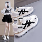 Damen Sportliche Sneakers mit stabiler Sohle und atmungsaktiver Obermaterialstruktur R&B