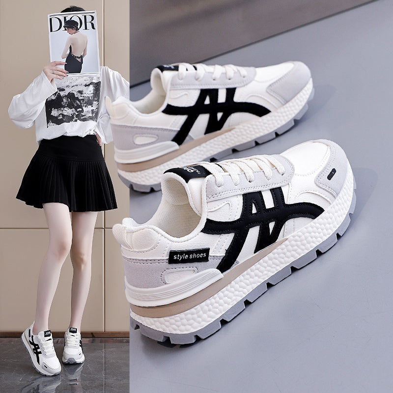 Damen Sportliche Sneakers mit stabiler Sohle und atmungsaktiver Obermaterialstruktur R&B