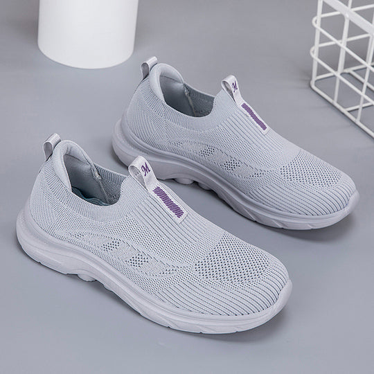 Damen Bequeme Slip-On Fitnessschuhe mit atmungsaktivem Obermaterial R&B