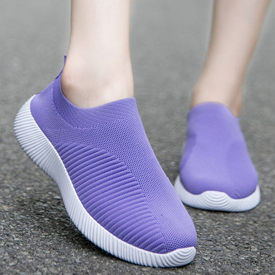Damen luftige Slip-On Sneakers mit atmungsaktivem Design R&B