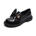 Damen elegante Slippers mit schickem Schleifenakzent und glänzender Oberfläche