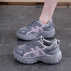 Damen Chunky Sneakers mit atmungsaktivem Mesh-Obermaterial und stoßdämpfender Sohle R&B