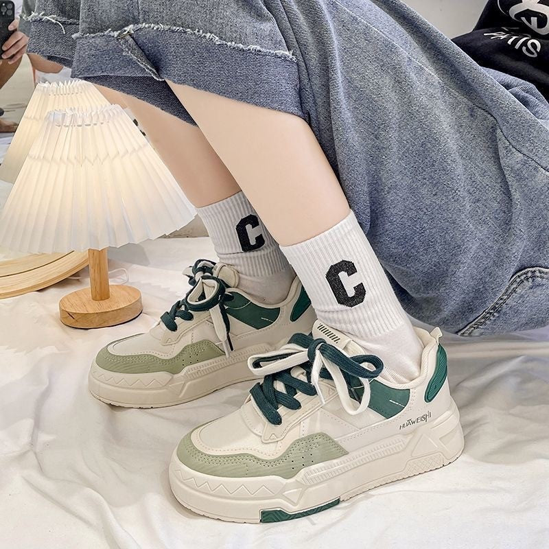 Damen modische Sneaker mit atmungsaktivem Obermaterial und gepolsterter Sohle R&B