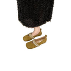 Damen elegante Ballerinas mit modischem Strass-Riemchen R&B