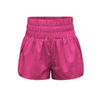 Damen sportliche Shorts mit elastischem Bund und praktischen Eingrifftaschen R&B