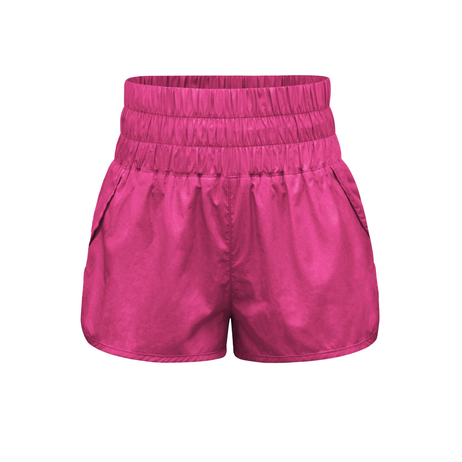 Damen sportliche Shorts mit elastischem Bund und praktischen Eingrifftaschen R&B