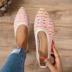Damen spitze Ballerinas mit atmungsaktivem Obermaterial und flexiblem Fußbett R&B