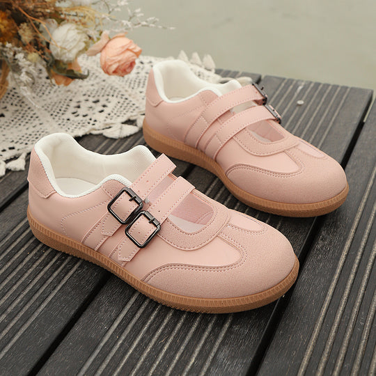 Damen Komfortable Sneakers mit doppeltem Klettverschluss R&B