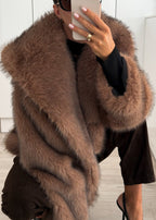 R&B | Eichen-Faux-Fur-Jacke