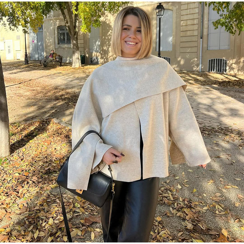 Damen Lockere Oversized-Strickjacke R&B