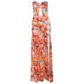 Damen Maxikleid mit raffinierten Cut-Outs und eleganten Riemen R&B