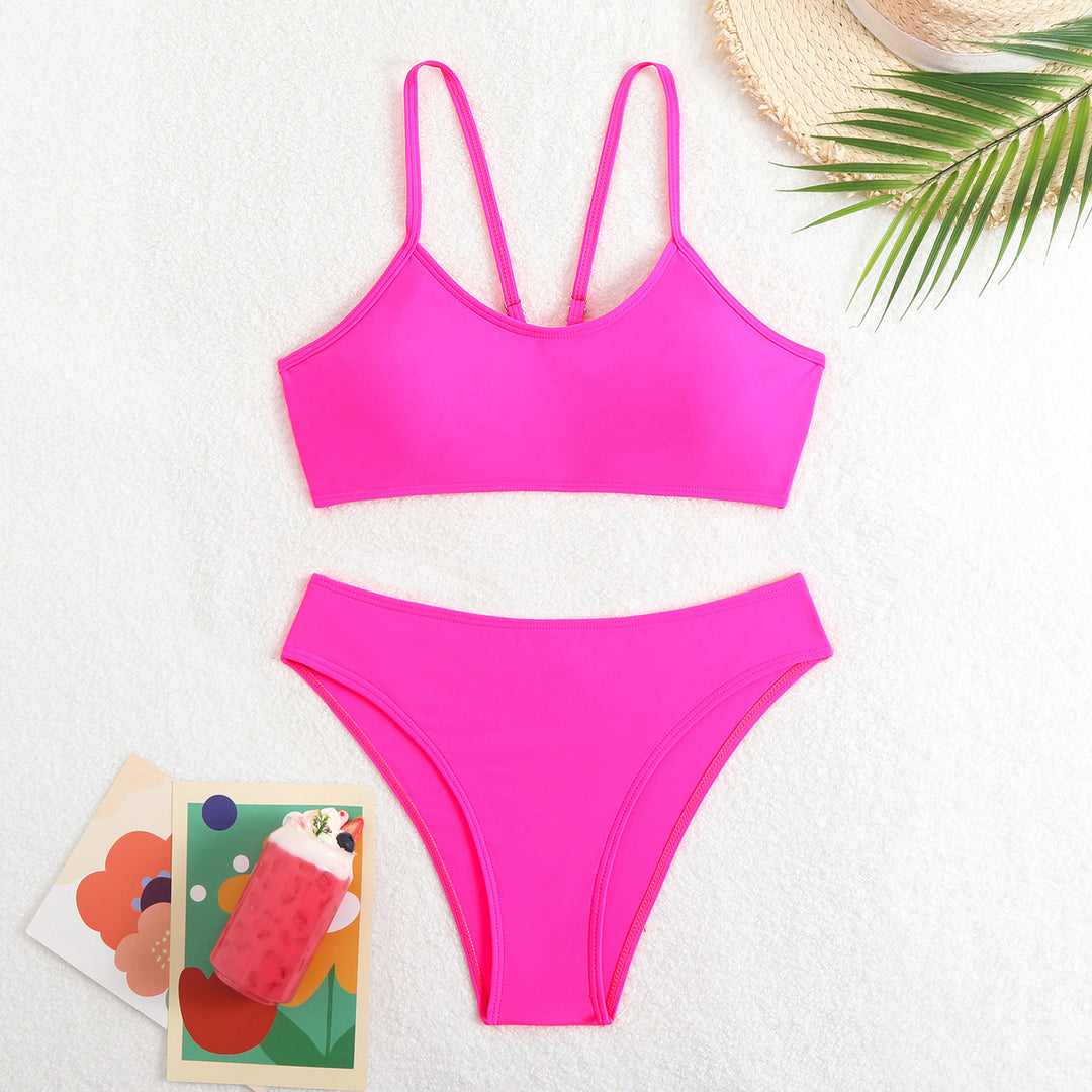 Damen Bikini-Set mit sportlichem Schnitt und herausnehmbaren Polstern R&B
