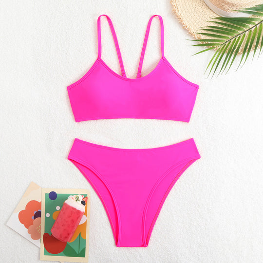 Damen Bikini-Set mit sportlichem Schnitt und herausnehmbaren Polstern R&B